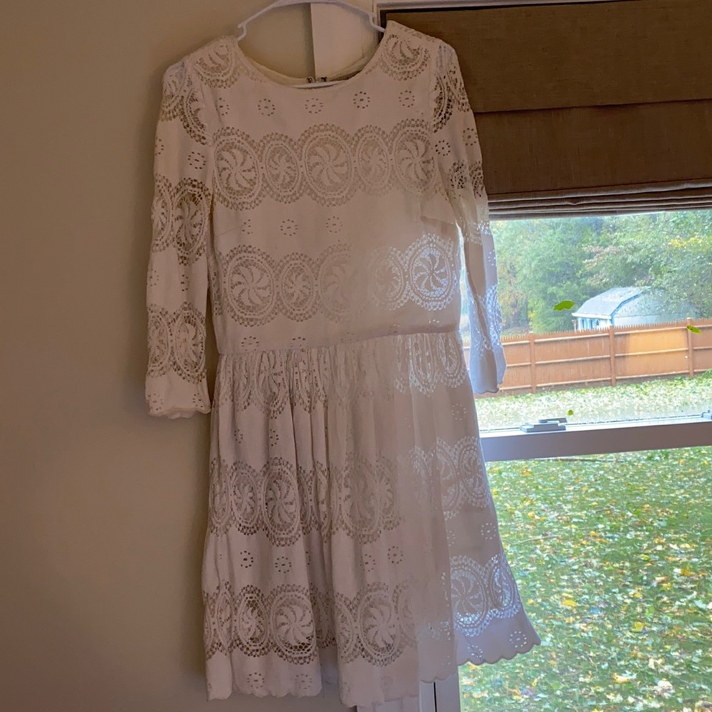 Gorgeously detailed white dress